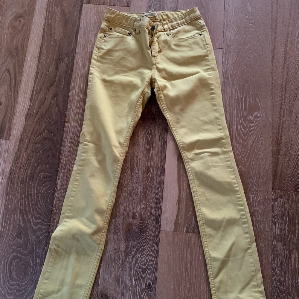 FREE PEOPLE | Light Yellow Jean Pants